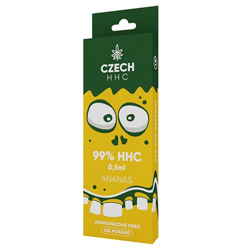 CZECH HHC Długopis jednorazowy 99% HHC Ananas 125 okładki 0,5 ml