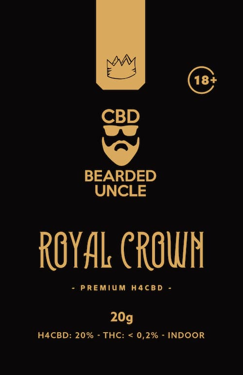 BEARDED UNCLE ROYAL CROWN PREMIUM INDOOR H4CBD 20% i THC 0,2% 20g 
