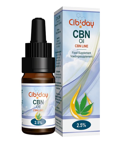 Krople oleju CBN 2,5% 10ml Cibiday