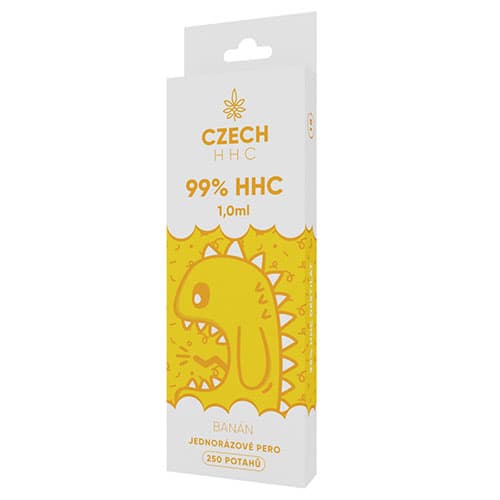 CZECH HHC Długopis jednorazowy 99% HHC Banán 250 okładki 1 ml