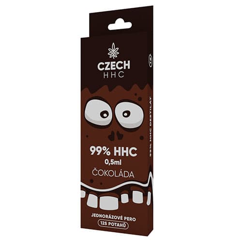 CZECH HHC Długopis jednorazowy 99% HHC Czekoladowy 125 okładki 0,5 ml