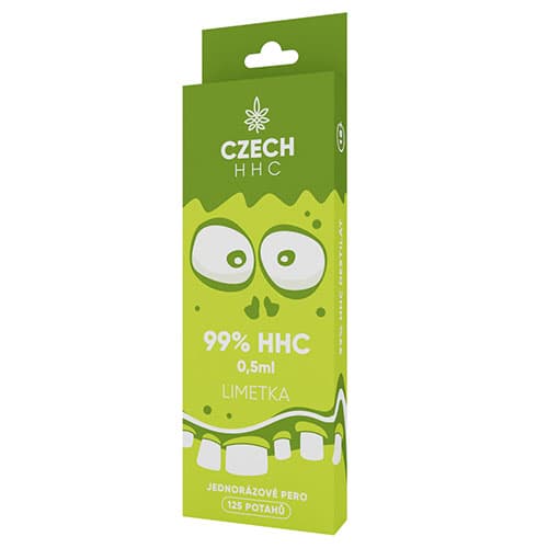 CZECH HHC Długopis jednorazowy 99% HHC Limonka 125 okładki 0,5 ml