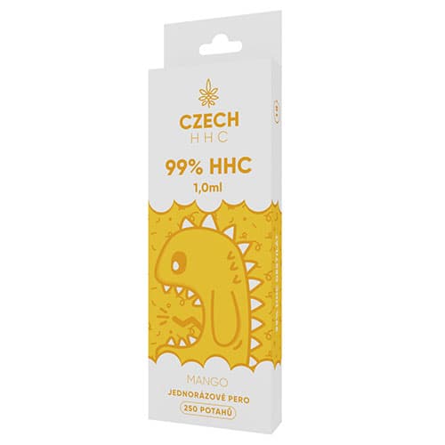 CZECH HHC Długopis jednorazowy 99% HHC  Mango 250 okładki 1 ml