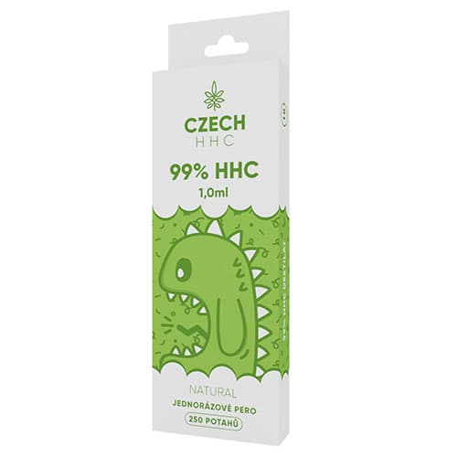 CZECH HHC Długopis jednorazowy 99% HHC  Naturalny 250 okładki 1 ml
