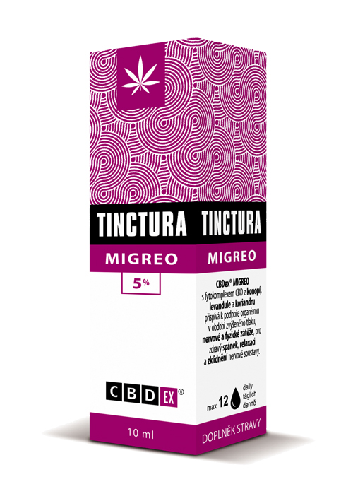 CBDex CBD Tinctura Migreo 5% 10ml 