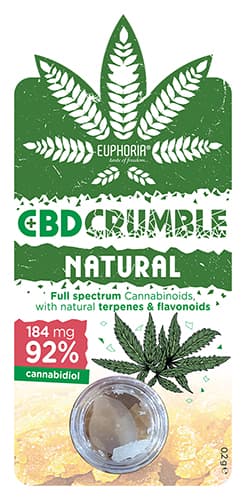 Euphoria CBD Pure Crumble Natural 184 mg 0,2 g