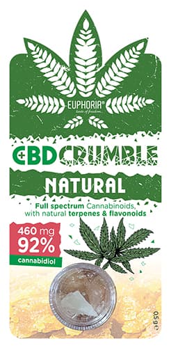 Euphoria CBD Pure Crumble Natural 460mg 0,5 g