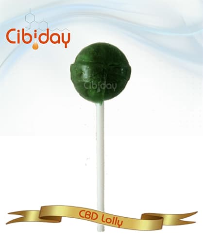 Lizak CBD jabłkowy Lolly 4mg 15g Cibiday 