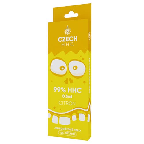 CZECH HHC Długopis jednorazowy 99% HHC Citron 125 okładki 0,5 ml