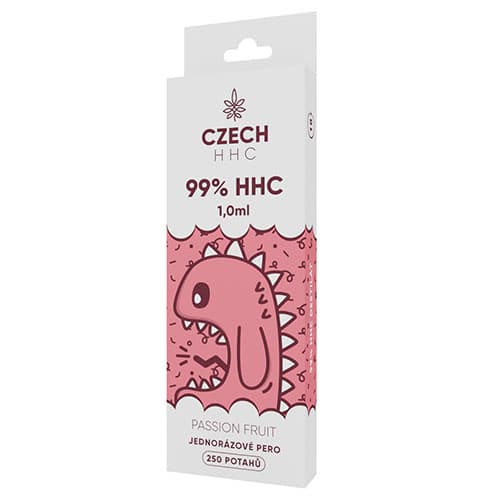 CZECH HHC Długopis jednorazowy 99% HHC  Passion Fruit 250 okładki 1 ml