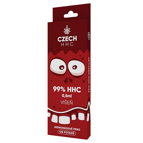 CZECH HHC Długopis jednorazowy 99% HHC Wiśnia 125 okładki 0,5 ml