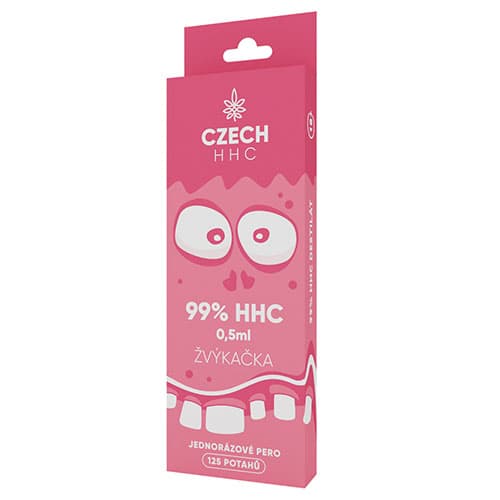 CZECH HHC Długopis jednorazowy 99% HHC Guma 125 okładki 0,5 ml
