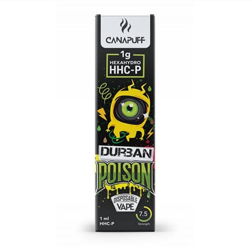 Canapuff vape pen Black Durban Poison 96% HHC-P 1ml