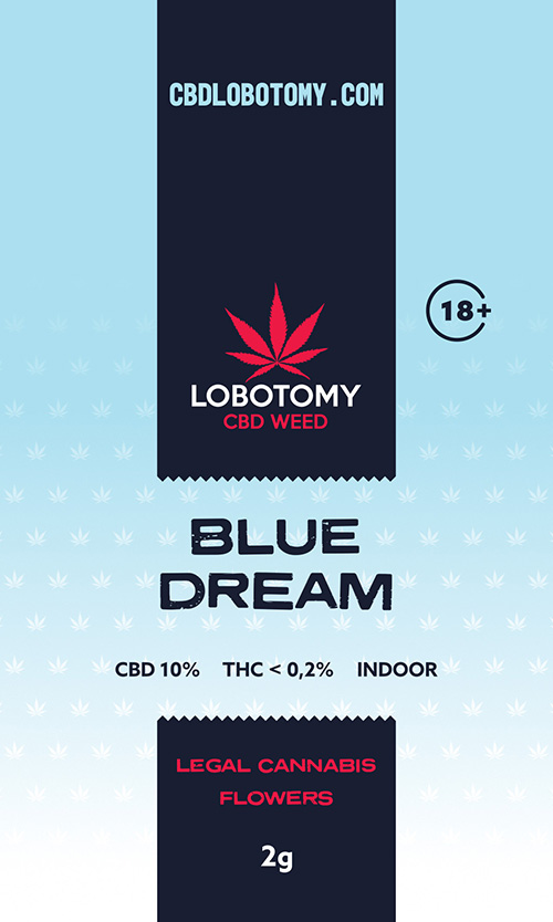 LOBOTOMY BLUE DREAM INDOOR CBD 10% i THC 0,2% 2g 