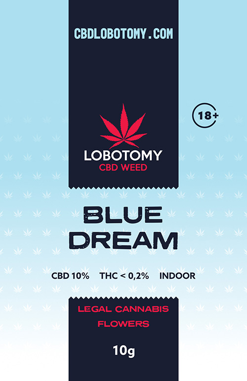 LOBOTOMY BLUE DREAM INDOOR CBD 10% i THC 0,2% 10g 