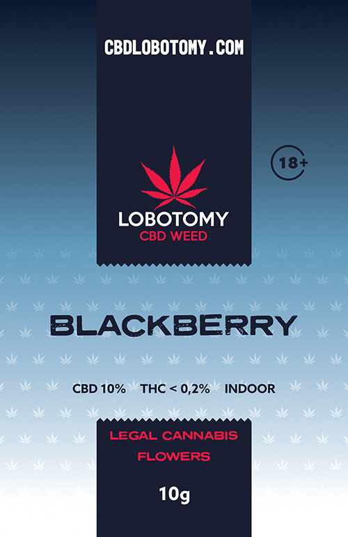 LOBOTOMY BLACKBERRY INDOOR CBD 10% i THC 0,2% 10g