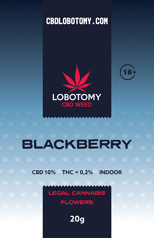 LOBOTOMY BLACKBERRY INDOOR CBD 10% i THC 0,2% 20g