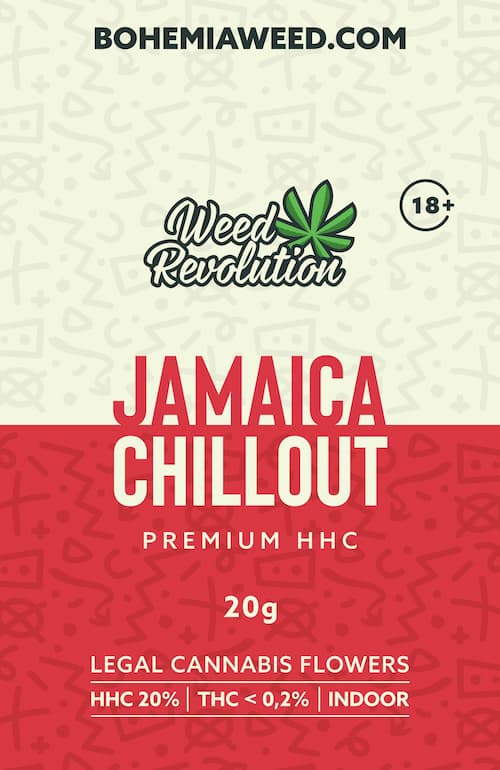 WEED REVOLUTION JAMAICA CHILLOUT PREMIUM INDOOR HHC 20% a THC 0,2% 2g  