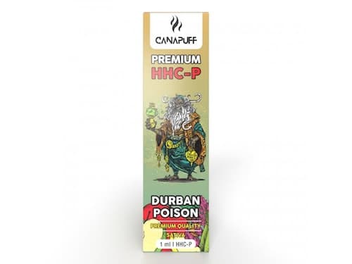Vape pen Canapuff Durban Poison 96% HHC-P Jednorazówka 1ml