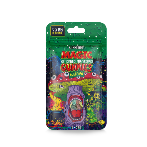 Euphoria Magic Amanita Muscaria Gummies - Wizard 25mg 5szt