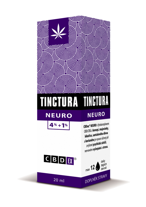 CBDex CBD Tinctura Neuro 4%+1% 20ml 